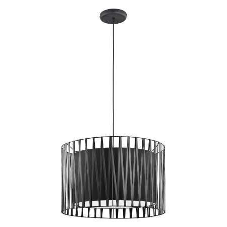 Aplice si plafoniere - Corp de iluminat suspendat ADVITI NAVI 500 3P AD-LD-6242BE27T, E27, maxim 3 x 60W, negru