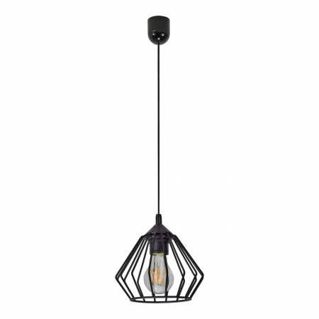 RESIGILATE - RESIGILAT Corp de iluminat suspendat ADVITI Waya AD-LD-6263BE27M, E27, 60W, negru