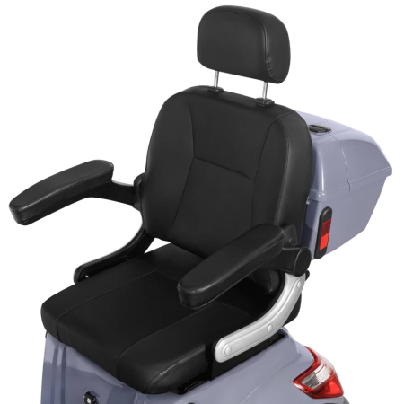 Cvadriciclu Electric Fara Permis Volta VM6, 1000W, 25km/h, Autonomie Maxima 50km, Gri [5]