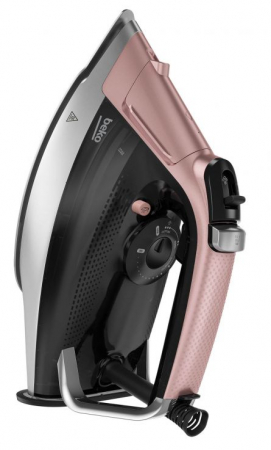 RESIGILATE - RESIGILAT Fier de calcat BEKO SIM8130P, 3000W, 270g/min, 350ml, talpa Soft Glide, negru-roz