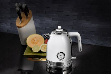 RESIGILAT Fierbator Sam Cook PSC-100/W, 3000W, 1.7 litri, Strix, tehnologie Quick & Silence, indicator temperatura, rotire 360°, indicator nivel apa, alb [2]