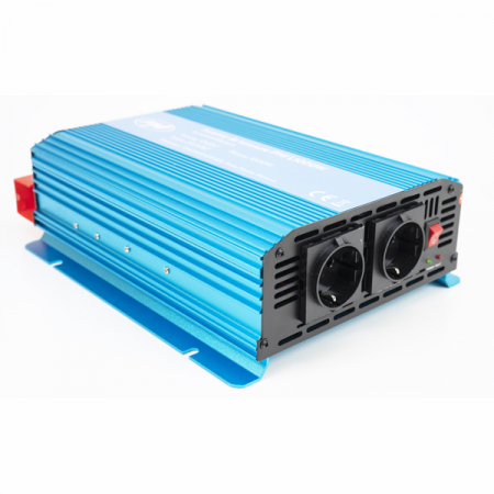 Convertoare & invertoare - Invertor de tensiune PNI SP1000W cu sinusoida pura, alimentare 12V