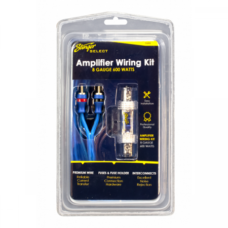 Kit Cabluri Amplificator - Kit cablu amplificator Stinger SSK4ANL, 21 mm²