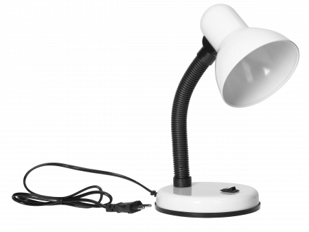 Bricolaj & Electrice - Lampa de birou VIRONE FUPI DL-4/W, E27, 40 W, IP20, cablu 1 m, brat flexibil, otel + plastic, alb/negru