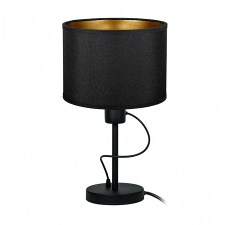 Aplice si plafoniere - Lampa de noptiera ADVITI KYLO 1P AD-LD-6456BE27T, E27, 1 x 60W, negru/auriu