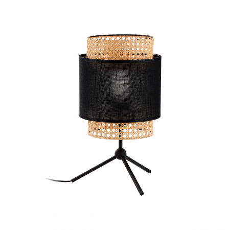 Aplice si plafoniere - Lampa de noptiera ADVITI LANA AD-LD-6240BE27T, E27, maxim 60W, negru/maro