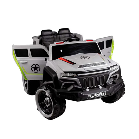 Masinute Electrice - MASINUTA ELECTRICA PENTRU COPII RDB-7688 TIP SUV SUPER CU 4 MOTOARE 390W, 2 LOCURI, 12V7AH, ROTI EVA, GRI