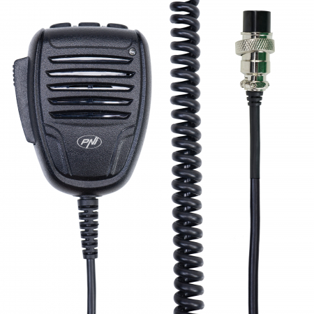 Microfon PNI VX6000 cu functie VOX, cu 6 pini, pentru statii radio CB President, Midland, Albrecht cu alimentare 12V pe PIN-ul 6 [5]
