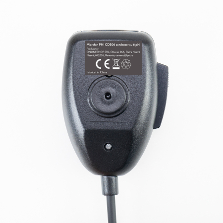 Microfon PNI CDS06 tip condenser cu 6 pini pentru statie radio CB, compatibil cu statii CB President, Midland, Albrecht [4]