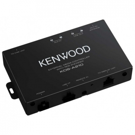 Modulator FM Kenwood KOS-A210 cu sistem de codificare RDS Text, Unitate ascunsa, Codificator  Radio Text RDS, USB I/F , intrare AUX , telecomanda inclusa [0]