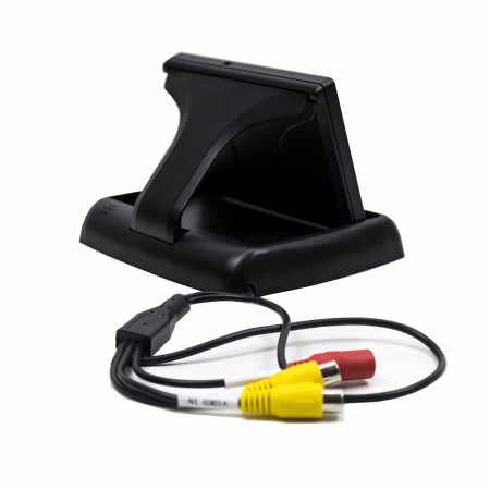 Monitor auto PNI MA432, ecran color 4.3 inch, pliabil, 12V, intrare video pentru camera mers inapoi [3]