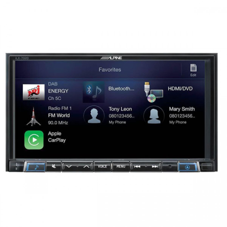 Playere multimedia 2DIN - Multimedia player Alpine ILX-702D, 4x45W, FM, USB, Aux, Bluetooth, IPod/IPhone, Android