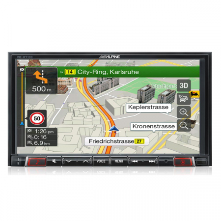 Multimedia player Alpine INE-W710D, 4x50W, DVD, CD, FM, USB, Aux, Bluetooth, GPS, IPhone/IPod, Android [4]