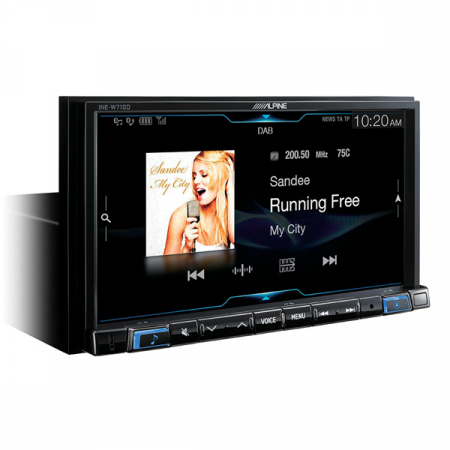 Multimedia player Alpine INE-W710D, 4x50W, DVD, CD, FM, USB, Aux, Bluetooth, GPS, IPhone/IPod, Android [8]