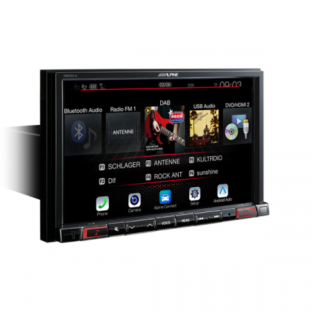 Multimedia player Alpine X802D-U, 4x50W, DVD, CD, FM, USB, Aux, Bluetooth, GPS, IPhone/IPod, Android [1]