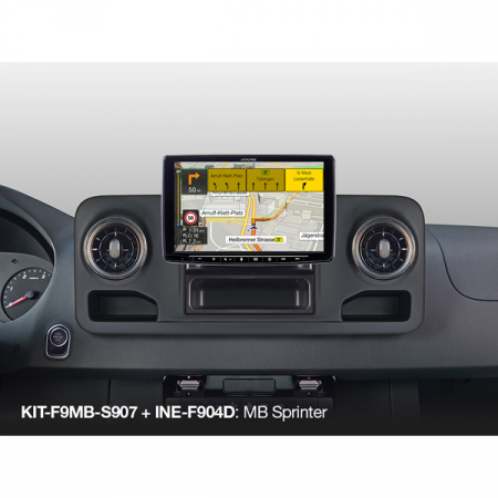 Multimedia player auto Alpine INE-F904D, 4x50W, FM, Bluetooth, USB, Aux, GPS, ecran 9'', compatibil iPod/iPhone, Android [4]