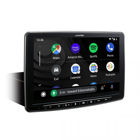 Playere multimedia 2DIN - Multimedia player auto Alpine INE-F904D, 4x50W, FM, Bluetooth, USB, Aux, GPS, ecran 9'', compatibil iPod/iPhone, Android