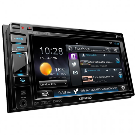 Multimedia player auto Kenwood DNN-6250DAB, ecran 6.1", 2DIN, USB, AUX, SD, WiFi, Bluetooth,  Touchscreen, 4x50W RMS [3]