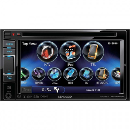 Playere multimedia 2DIN - Multimedia player auto Kenwood DNX-5230BT, 2DIN, USB, AUX, SD, Bluetooth, iPod, CD, 4x50W RMS, Touchscreen, ecran 6.1"