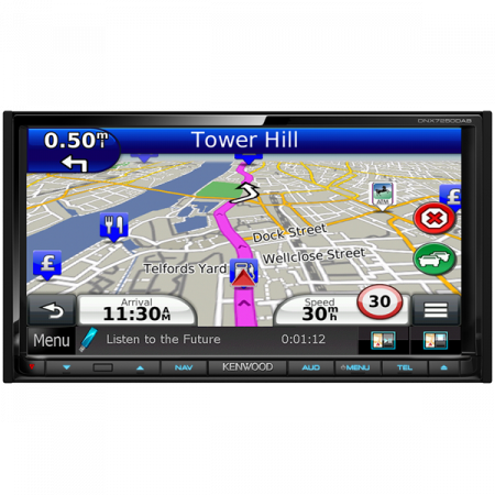 Multimedia player auto Kenwood DNX-7250DAB, 2DIN, USB, AUX, SD, Bluetooth, iPod/iPhone, 4x50W RMS, Touchscreen, ecran 7 inch" [1]
