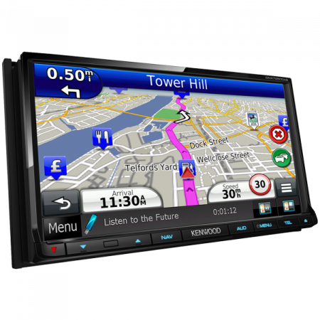 Multimedia player auto Kenwood DNX-7250DAB, 2DIN, USB, AUX, SD, Bluetooth, iPod/iPhone, 4x50W RMS, Touchscreen, ecran 7 inch" [3]