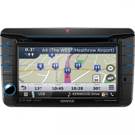 Multimedia player auto Kenwood DNX518VDABS, 4x50W, FM, DVD, CD, USB, slot SD, Bluetooth, GPS, ecran 7", Android, iPhone/iPod [2]