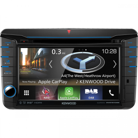 Playere multimedia 2DIN - Multimedia player auto Kenwood DNX518VDABS, 4x50W, FM, DVD, CD, USB, slot SD, Bluetooth, GPS, ecran 7", Android, iPhone/iPod