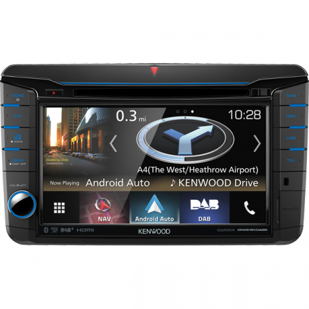 Multimedia player auto Kenwood DNX518VDABS, 4x50W, FM, DVD, CD, USB, slot SD, Bluetooth, GPS, ecran 7", Android, iPhone/iPod [3]