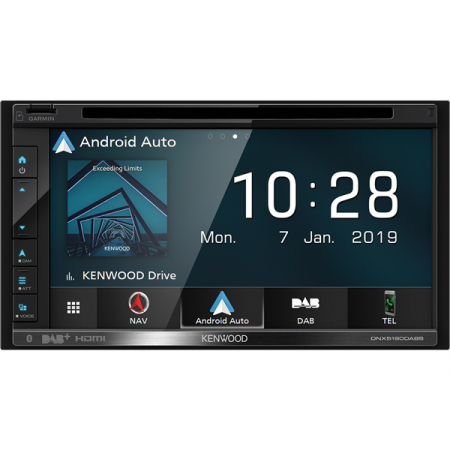 Multimedia player auto Kenwood DNX5190DABS, 4x50W, FM, DVD, CD, USB, slot SD, Bluetooth, GPS, ecran 6.8", Android, iPhone/iPod [4]