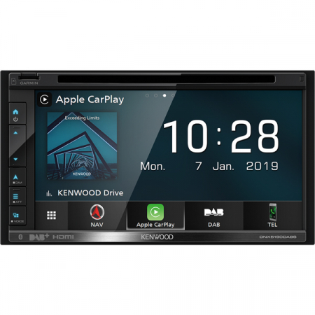 Playere multimedia 2DIN - Multimedia player auto Kenwood DNX5190DABS, 4x50W, FM, DVD, CD, USB, slot SD, Bluetooth, GPS, ecran 6.8", Android, iPhone/iPod