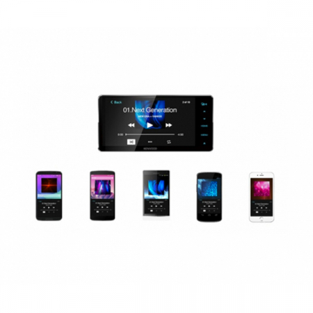 Multimedia player auto Kenwood DNX7190DABS, 4x50W, FM, DVD, CD, USB, Bluetooth, GPS, ecran 7", Android, iPhone/iPod [2]