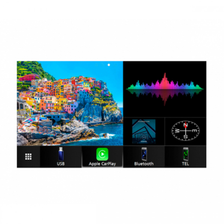 Multimedia player auto Kenwood DNX9190DABS, 4x50W, FM, DVD, CD, USB, Bluetooth, GPS, ecran 6.8", Android, iPhone/iPod [1]