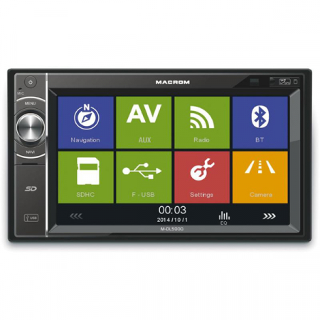 Multimedia player auto Macrom M-DL5000, Bluetooth, GPS, DVD, SD, USB [0]