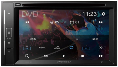 Playere multimedia 2DIN - Multimedia player auto Pioneer AVH-A240BT, 4x50W, DVD/CD, FM, Bluetooth, USB, Aux, ecran LCD 6.2'', compatibil iPod/iPhone, Android