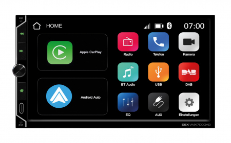 Multimedia player auto ESX VMX700DAB, 2DIN, 4 x 80W, Tuner AM/FM, DAB+, Bluetooth 5.0, Wi-Fi, Apple CarPlay si Android Auto wireless [3]