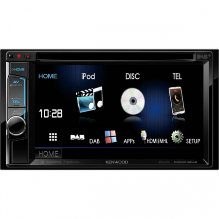 Playere multimedia 2DIN - Multimedia player Kenwood DDX-5016DAB, 4x50W, DVD, CD, FM, USB, Aux, Bluetooth, IPod/IPhone, Android, ecran de 6.2"