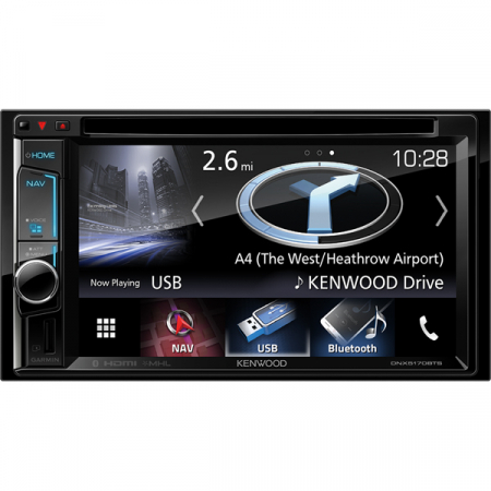 Subwoofere & boxe auto - Multimedia player Kenwood DNX-5170BTS, 4x50W, DVD, CD, FM, USB, Bluetooth, IPod/IPhone, Android, ecran de 6.2"