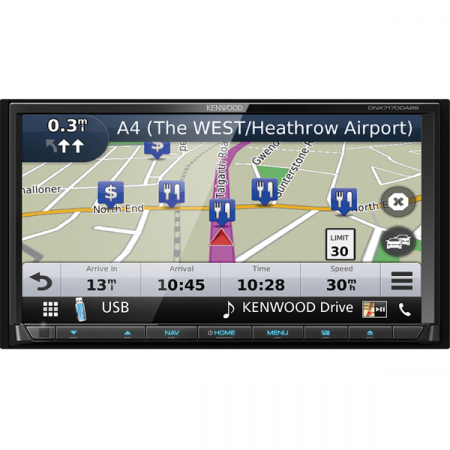 Multimedia player Kenwood DNX-7170DABS, 4x50W, DVD, CD, FM, USB, SD card, Bluetooth, IPod/IPhone, Android, ecran 7" [5]