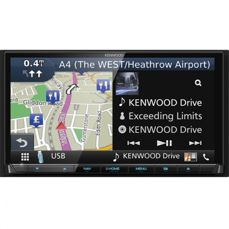 Multimedia player Kenwood DNX-8170DABS, 4x50W, DVD, CD, FM, USB, SD card, Bluetooth, IPod/IPhone, Android, GPS, ecran 7" [5]