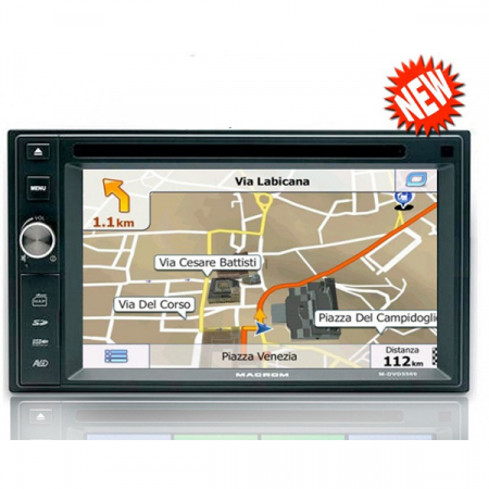 Multimedia player Macrom M-DVD5566, 2 DIN, 4x45W, DVD, CD, FM, USB, SD card, GPS, Bluetooth, ecran 6.2". [1]