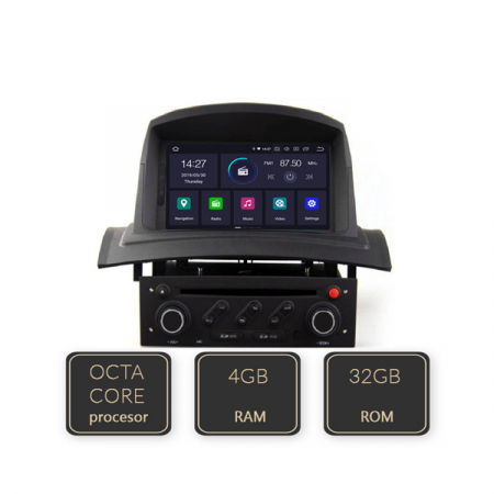 Camere auto - Navigatie auto dedicata pentru Renault Megane 2, Edotec EDT-G098-8CORE 2003-2008, sistem de operare Android