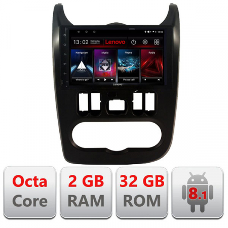 Navigatii dedicate - Navigatie dedicata Dacia Duster 2010-2012 Edotec D-099, Bluetooth, FM, GPS, Wi-Fi,Android 8.1