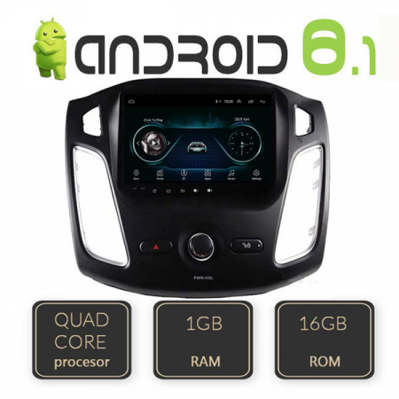 Navigatie dedicata Ford Focus 3 EDT-E209, FM, Bluetooth, Wi-Fi, GPS, Quad Core, Android 8.1  [1]