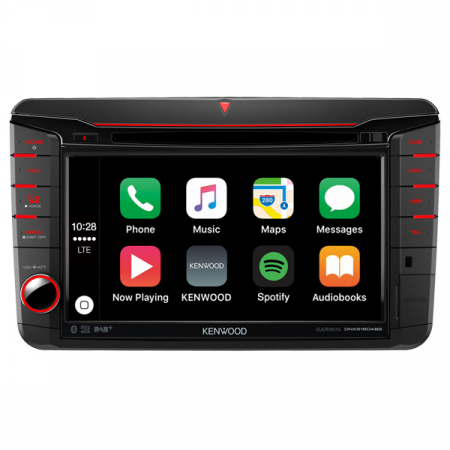 Navigatie dedicata Kenwood DNX-516DABS pentru VW, Skoda, Seat, DVD, CD, FM, USB, Bluetooth, SD card, GPS, ecran 7" [4]