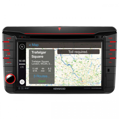 Navigatie dedicata Kenwood DNX-516DABS pentru VW, Skoda, Seat, DVD, CD, FM, USB, Bluetooth, SD card, GPS, ecran 7" [5]