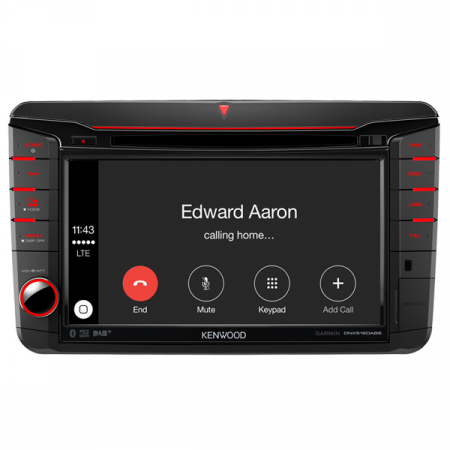 Navigatie dedicata Kenwood DNX-516DABS pentru VW, Skoda, Seat, DVD, CD, FM, USB, Bluetooth, SD card, GPS, ecran 7" [6]
