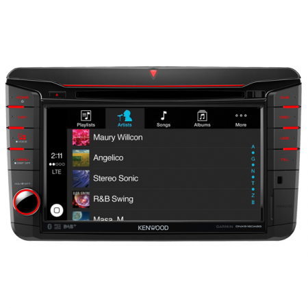 Navigatie dedicata Kenwood DNX-516DABS pentru VW, Skoda, Seat, DVD, CD, FM, USB, Bluetooth, SD card, GPS, ecran 7" [2]