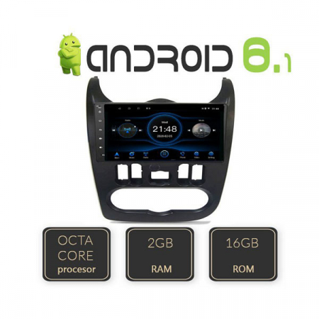 Navigatii dedicate - Navigatie dedicata pentru Dacia Duster 2010-2012,  Edotec E409,  Bluetooth,  FM, GPS,  Wi-Fi,  Octa Core,  Android 8.1