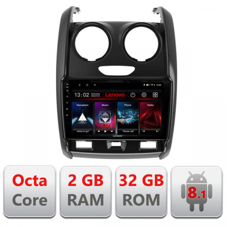 Navigatii dedicate - Navigatie dedicata pentru  Dacia Duster 2012-2019, Edotec EDT-E509, Bluetooth, FM, GPS, Android 8.1