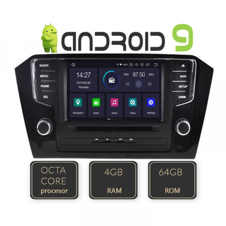 Camere auto - Navigatie dedicata pentru VW Passat 2015- , Edotec EDT-G1035-8Core, GPS,  Bluetooth, Wi-Fi,  Android 9.0
